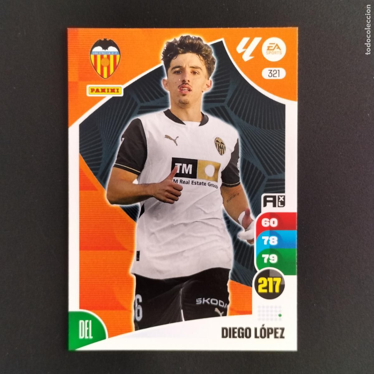 Cromos de F&uacute;tbol: 321 DIEGO LOPEZ VALENCIA CROMOS XL LALIGA CARD 2024 2025 24 25 PANINI