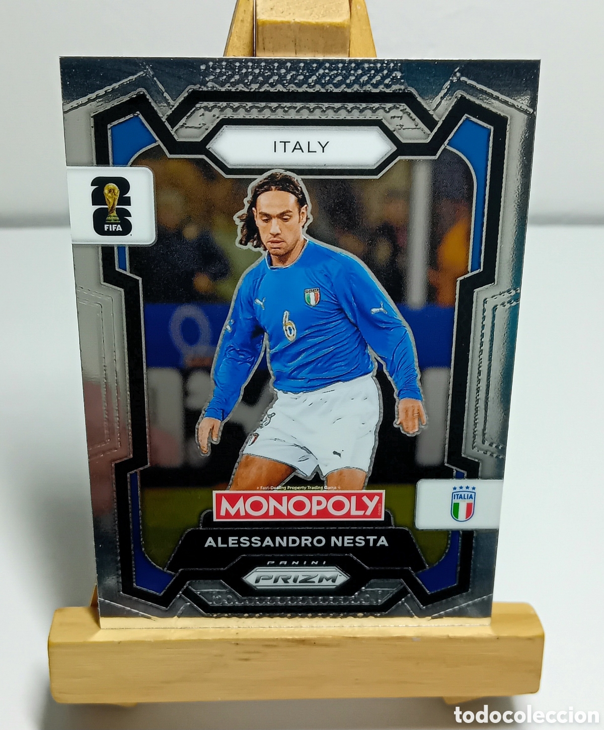 Cromos de F&uacute;tbol: ALESSANDRO NESTA 2026 ITALIA MONOPOLY PRIZM PANINI N&deg;34.