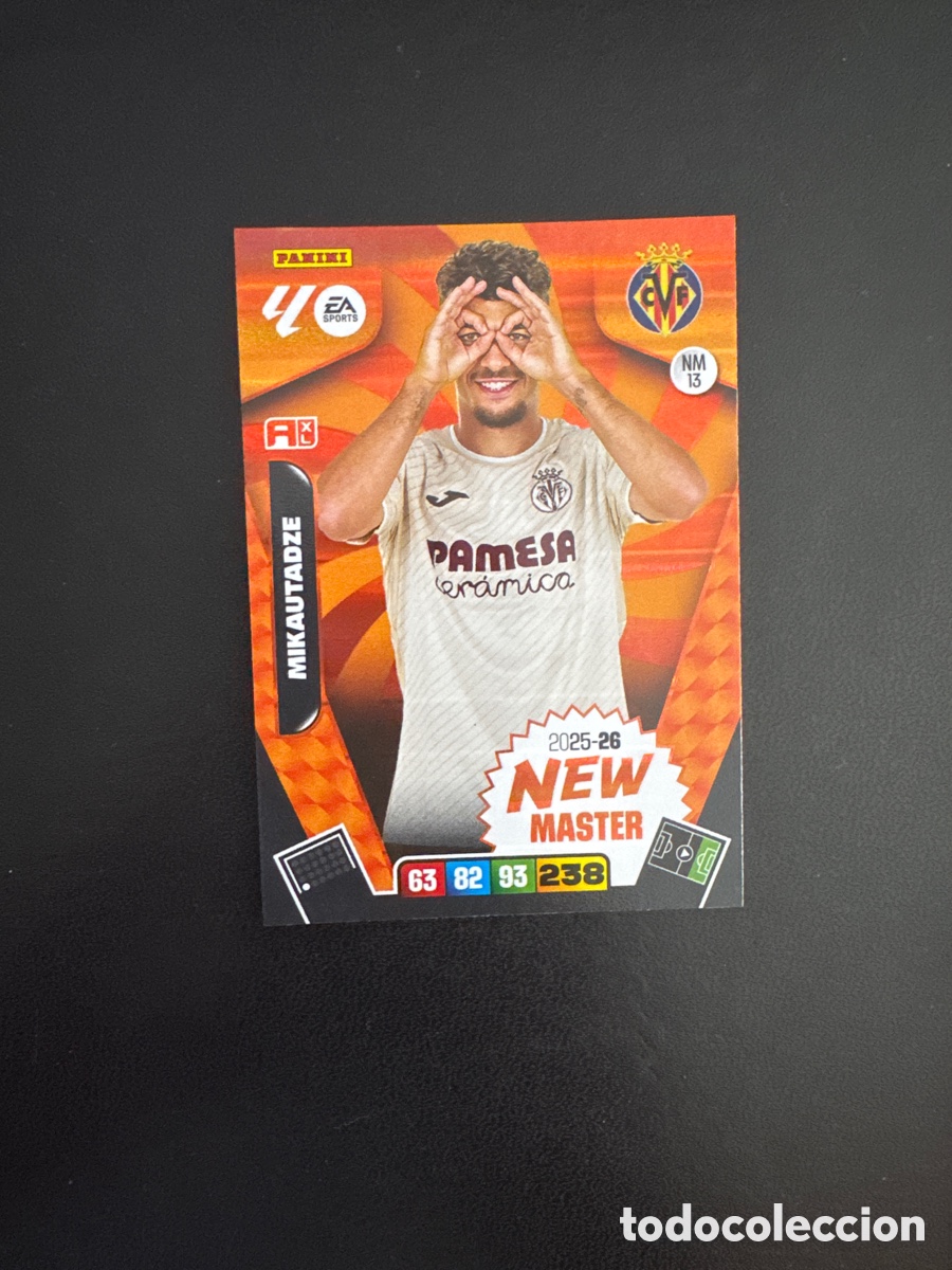 Cromos de F&uacute;tbol: MIKAUTADZE NEW MASTER NUMERO NM13 ADRENALYN 2025 2026