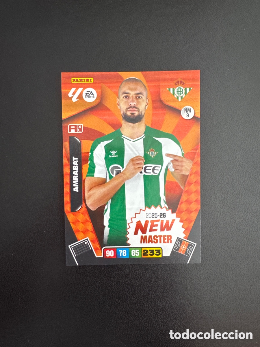 Cromos de F&uacute;tbol: AMRABAT NEW MASTER NUMERO NM9 ADRENALYN 2025 2026