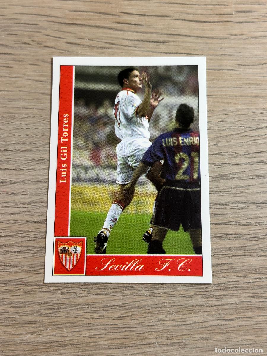 Cromos de F&uacute;tbol: LUIS GIL n&ordm; 557 + SEVILLA MUNDICROMO 2001 2002 LAS FICHAS DE LA LIGA 01 02