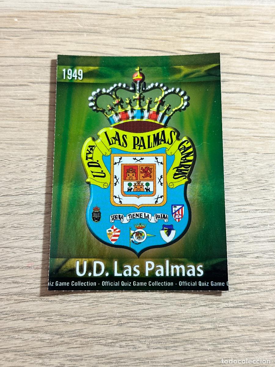 Cromos de F&uacute;tbol: ESCUDO n&ordm; 1069 LAS PALMAS BRILLO VERDE MUNDICROMO 2009 2010 QUIZ GAME