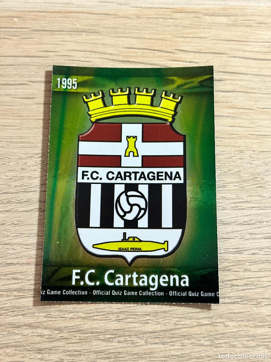 Cromos de F&uacute;tbol: ESCUDO n&ordm; 1132 CARTAGENA BRILLO VERDE MUNDICROMO 2009 2010 QUIZ GAME