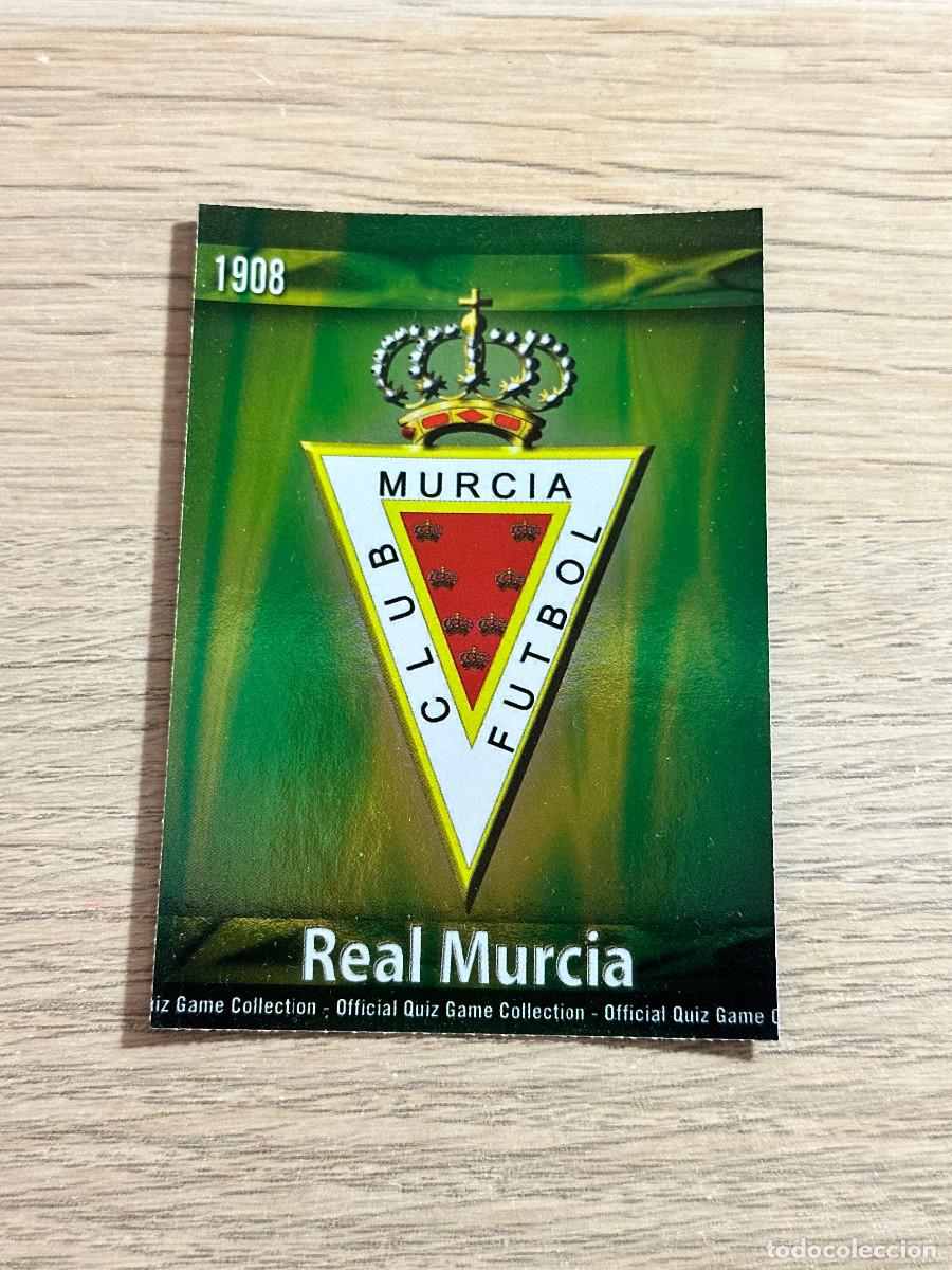Cromos de F&uacute;tbol: ESCUDO n&ordm; 985 MURCIA BRILLO VERDE MUNDICROMO 2009 2010 QUIZ GAME