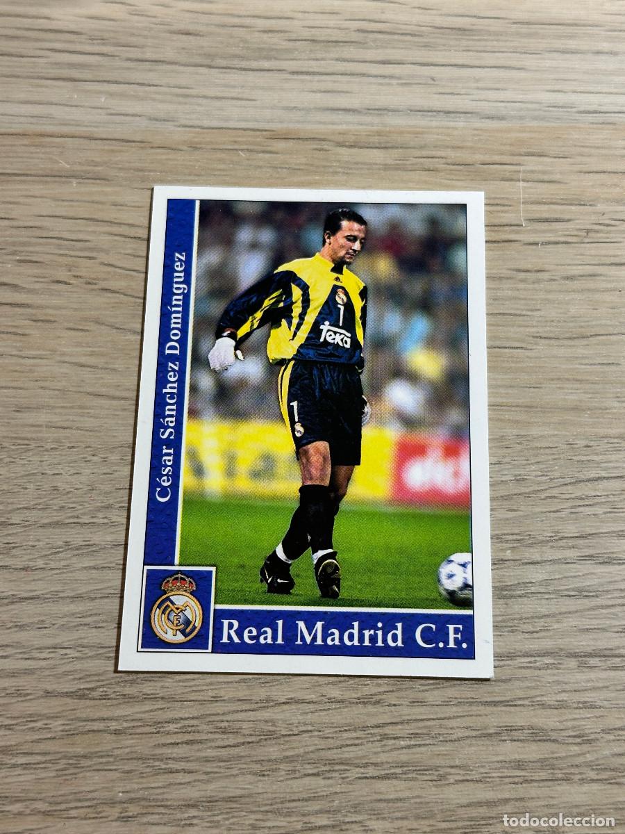 Cromos de F&uacute;tbol: 4 CESAR CORREGIDO REAL MADRID FICHAS LIGA MUNDICROMO 2001 2002 01 02
