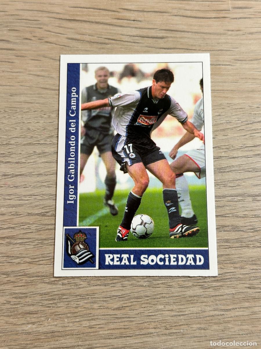 Cromos de F&uacute;tbol: GABILONDO n&ordm; 542 + REAL SOCIEADA MUNDICROMO 2001 2002 LAS FICHAS DE LA LIGA 01 02