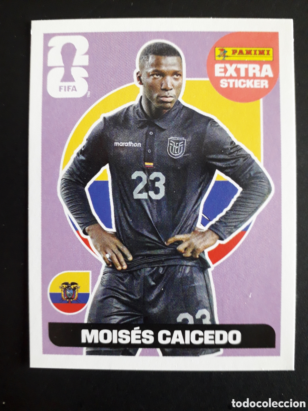Cromos de F&uacute;tbol: MOIS&Eacute;S CAICEDO ECUADOR EXTRA STICKER MUNDIAL F&Uacute;TBOL 2026 FIFA WORLD CUP PANINI SIN PEGAR