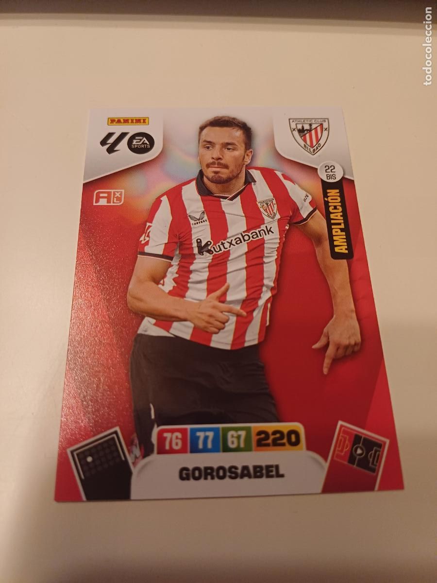 Cromos de F&uacute;tbol: 022Bis - Gorosabel (Athletic) Ampliaci&oacute;n