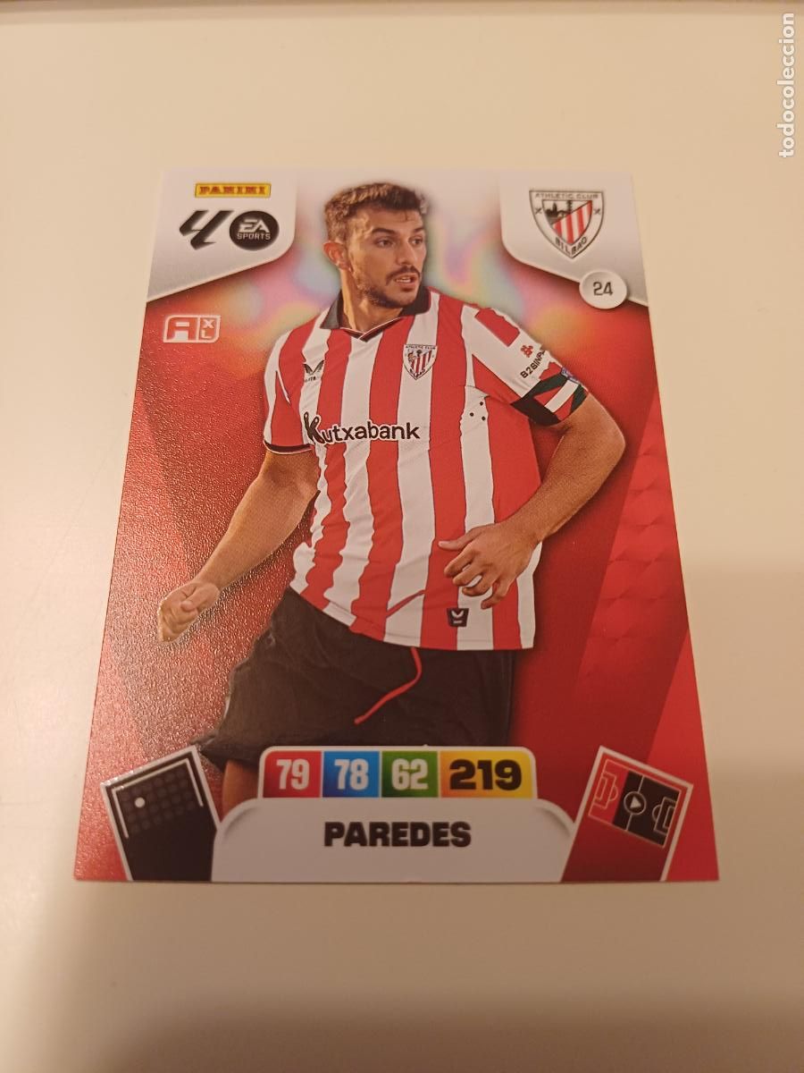 Cromos de F&uacute;tbol: 024 - Paredes - Athletic