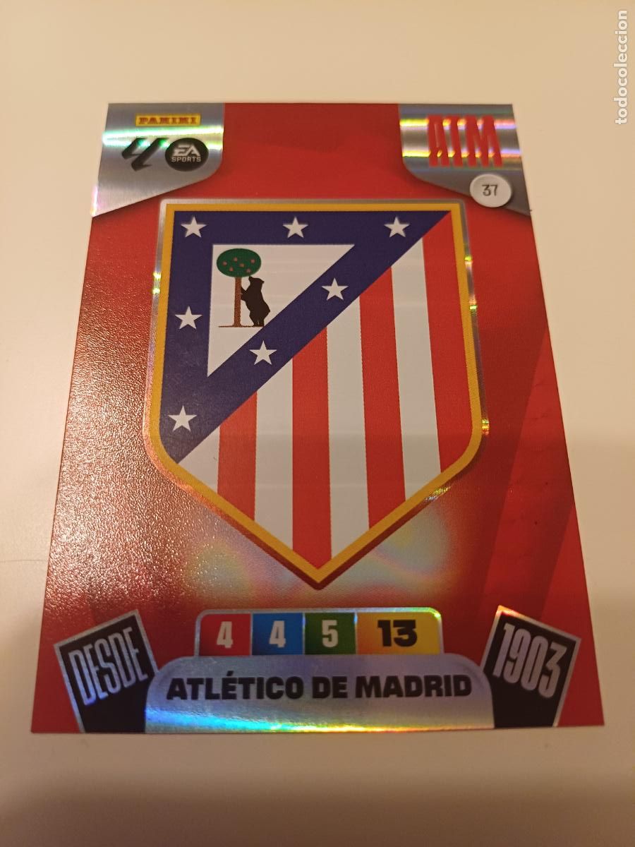 Cromos de F&uacute;tbol: 037 - Escudo - Atl&eacute;tico De Madrid