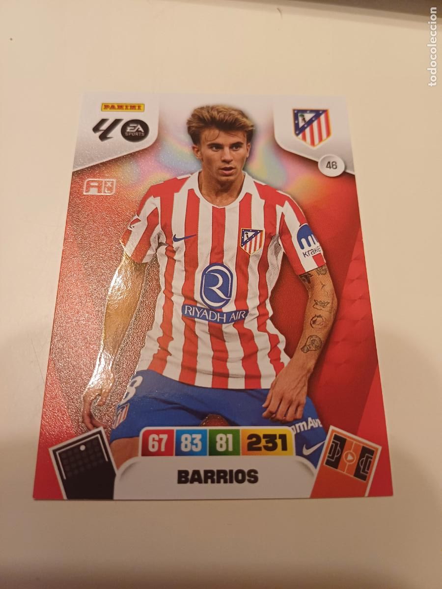 Cromos de F&uacute;tbol: 046 - Barrios - Atl&eacute;tico De Madrid