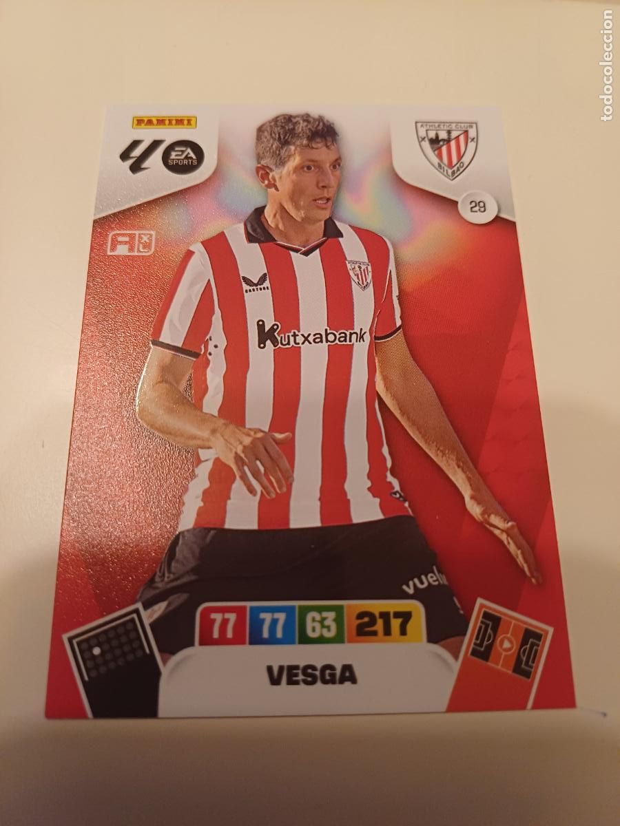 Cromos de F&uacute;tbol: 029 - Vesga - Athletic