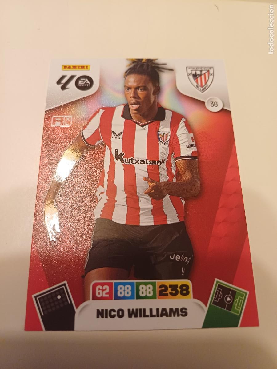 Fu&szlig;ball-Sticker: 036 - Nico Williams - Athletic