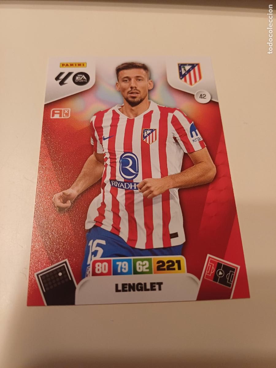 Fu&szlig;ball-Sticker: 042 - Lenglet - Atl&eacute;tico De Madrid