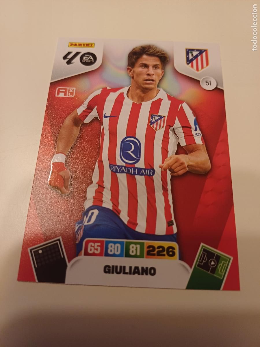 Cartes &agrave; collectionner de Football: 051 - Giuliano - Atl&eacute;tico De Madrid