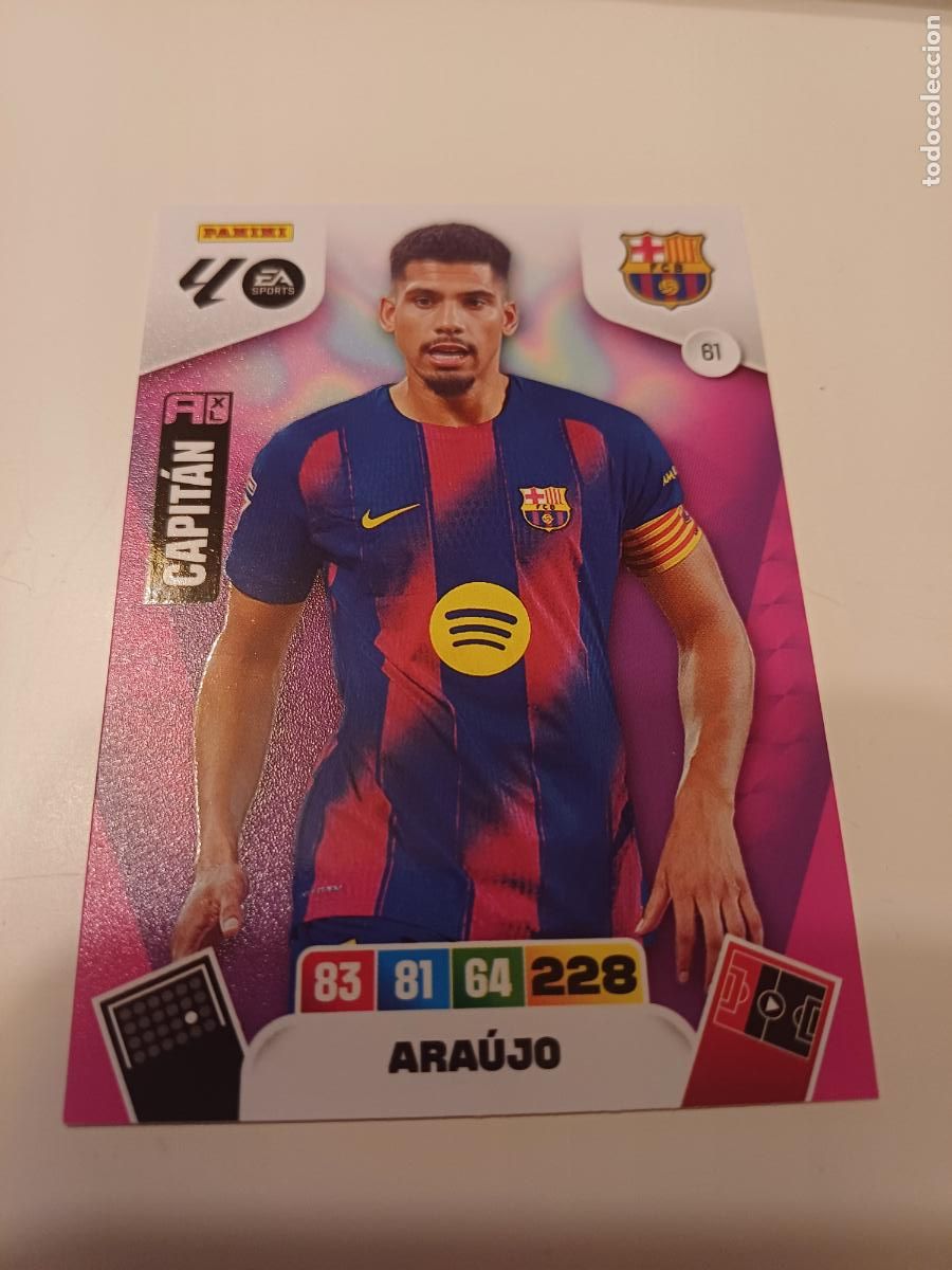 Cartes &agrave; collectionner de Football: 061 - Ara&uacute;jo (Capit&aacute;n) - Fc Barcelona