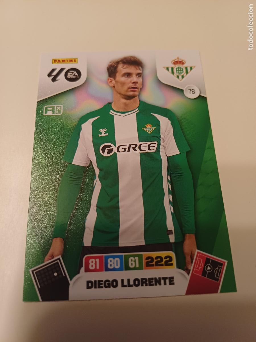 Cartes &agrave; collectionner de Football: 078 - Diego Llorente - Real Betis