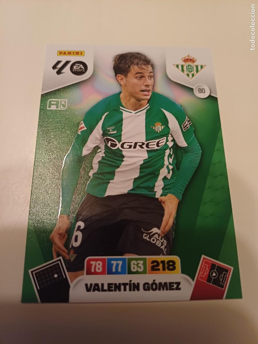 Cartes &agrave; collectionner de Football: 080 - Valent&iacute;n G&oacute;mez - Real Betis