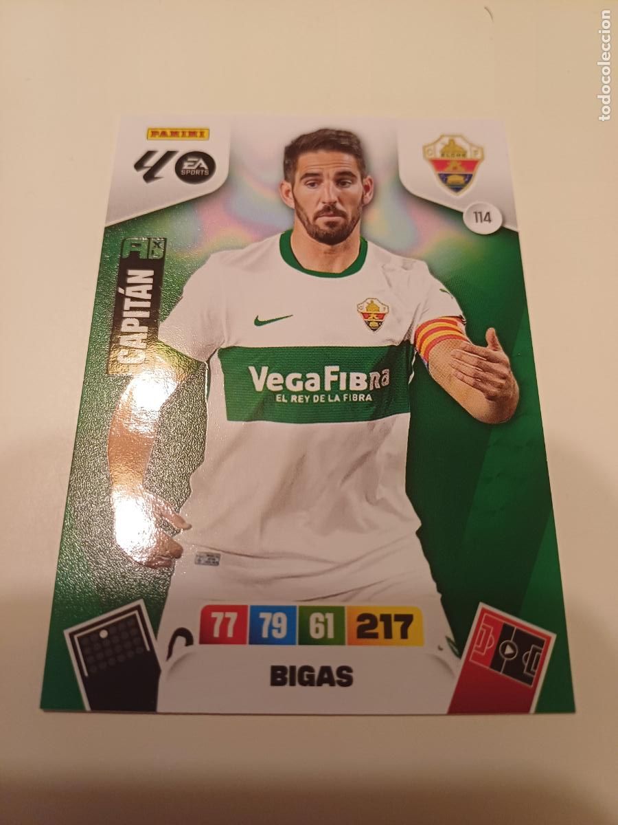 Cartes &agrave; collectionner de Football: 114 - Bigas (Capit&aacute;n) - Elche Cf