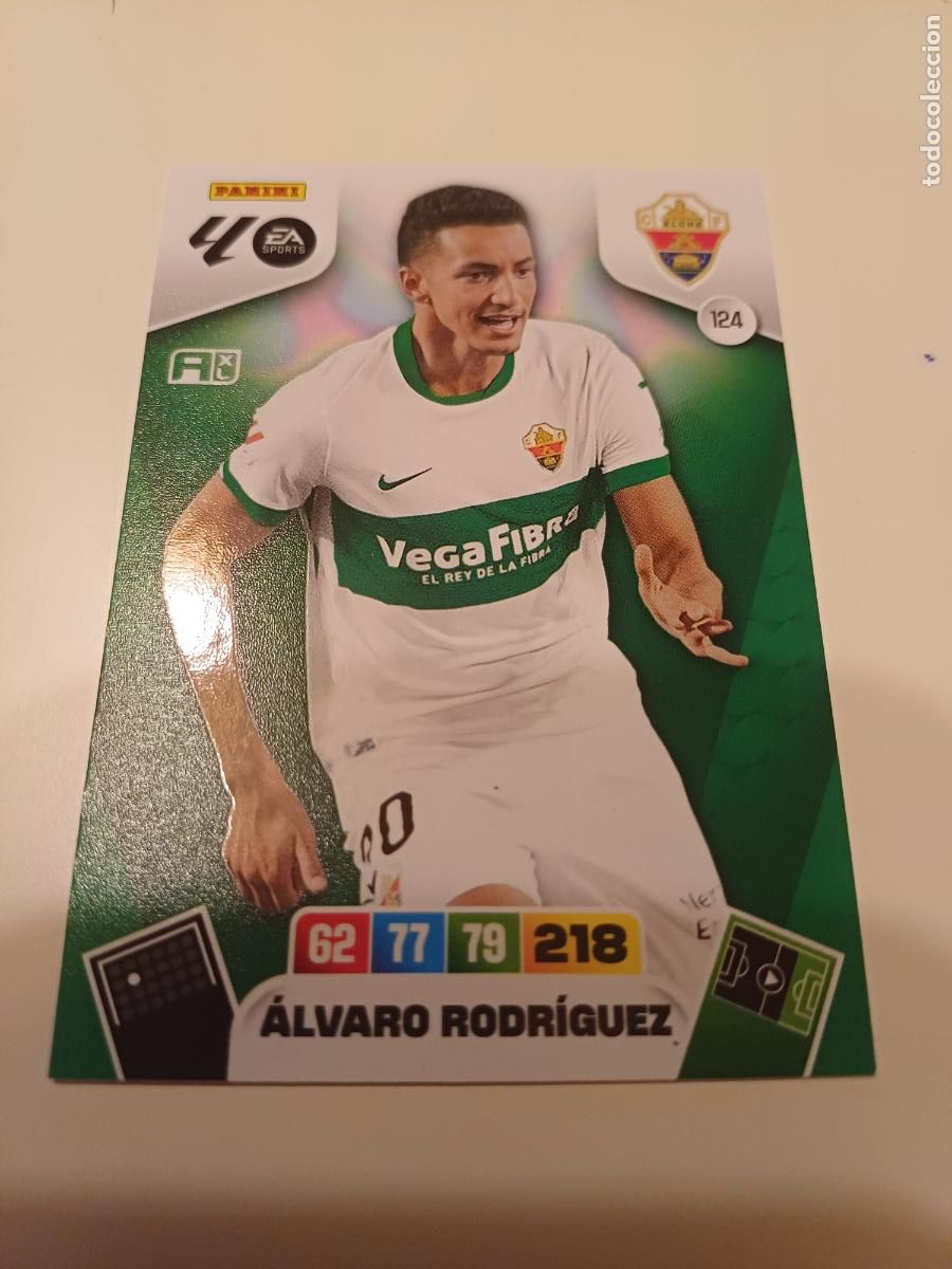 Football Stickers: 124 - &Aacute;lvaro Rodr&iacute;guez - Elche Cf