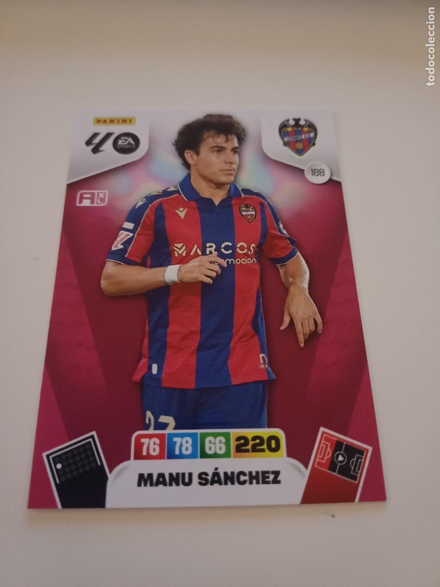 Football Stickers: 188 - Manu S&aacute;nchez - Levante Ud