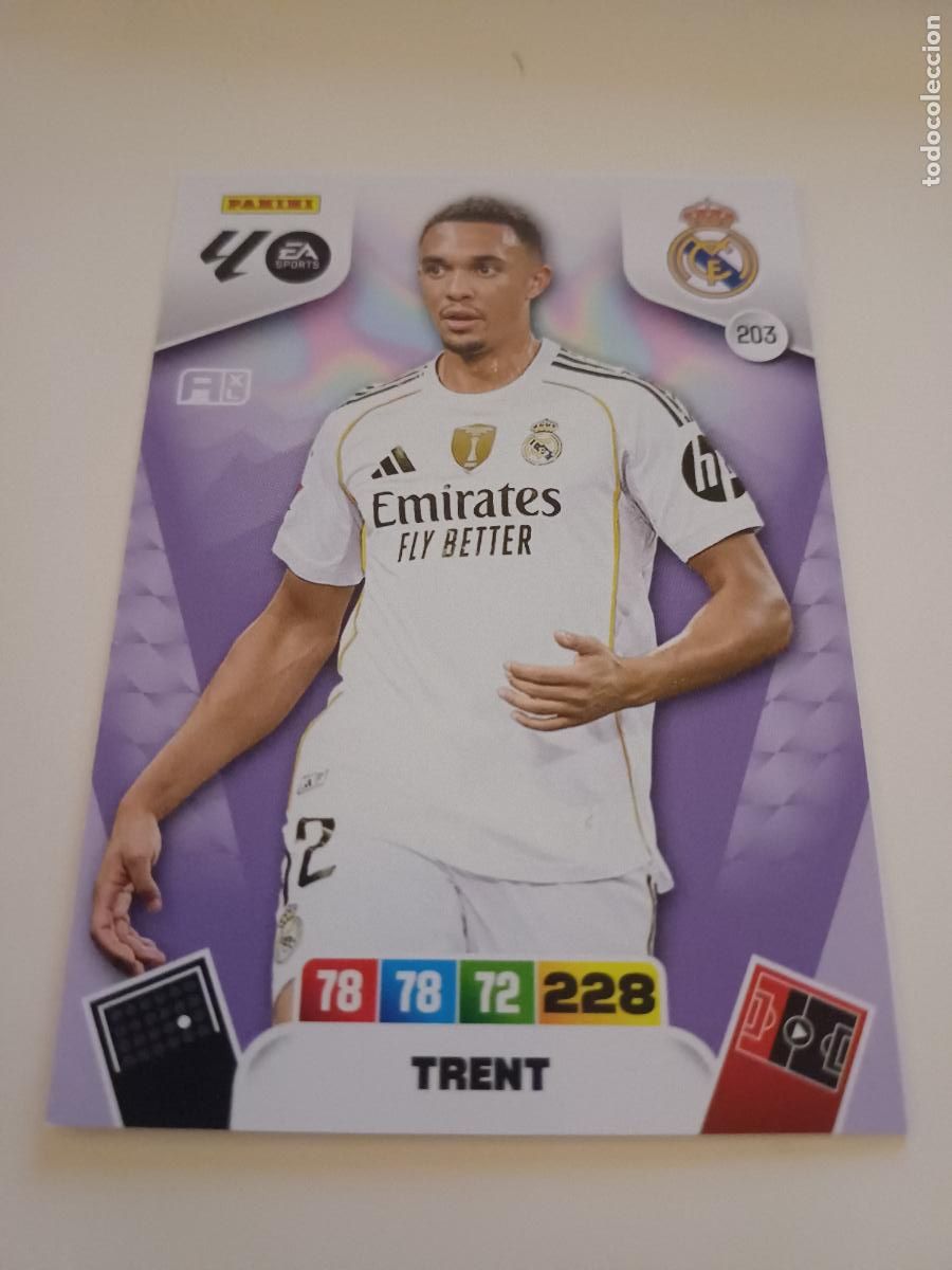 Cromos de F&uacute;tbol: 203 - Trent - Real Madrid