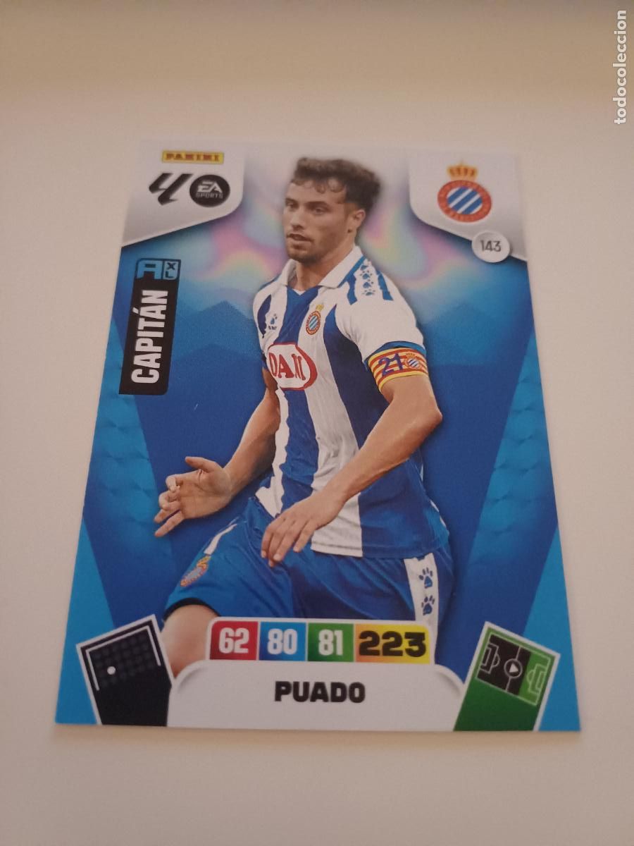 Cromos de F&uacute;tbol: 143 - Puado (Capit&aacute;n) - Rcd Espanyol