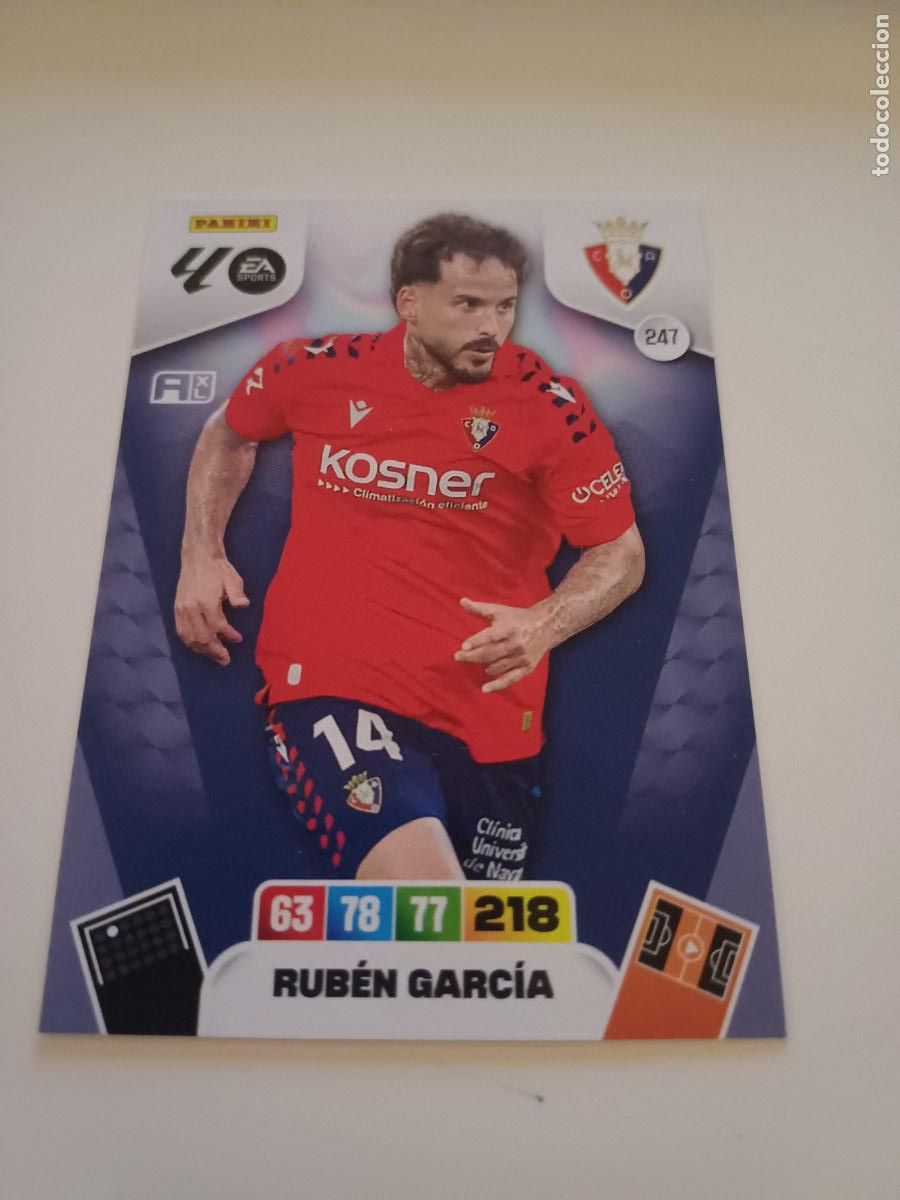 Cromos de F&uacute;tbol: 247 - Rub&eacute;n Garc&iacute;a - Ca Osasuna