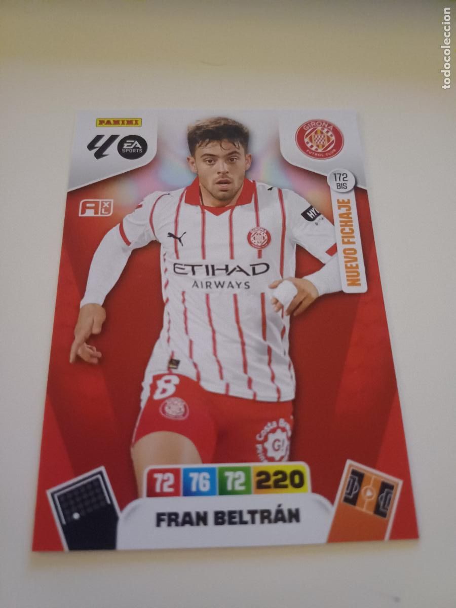 Cromos de F&uacute;tbol: 172Bis - Fran Beltr&aacute;n (Girona) Nuevo Fichaje
