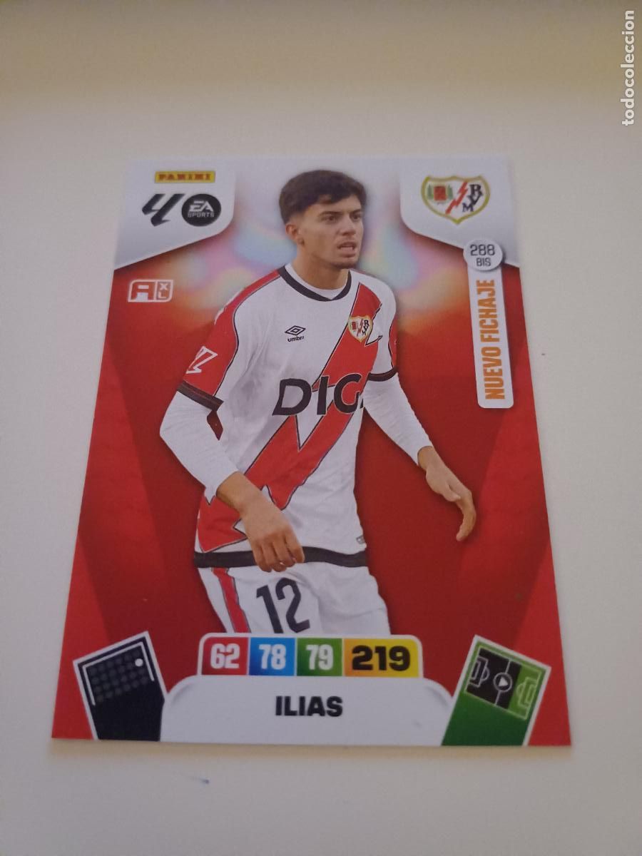 Figurine di Calcio: 288Bis - Ilias (Rayo Vallecano) Nuevo Fichaje