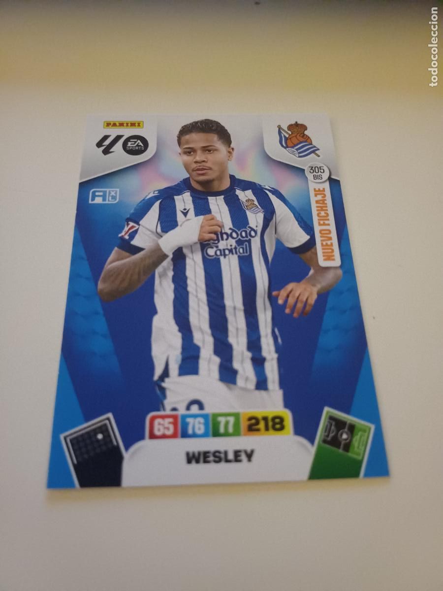 Figurine di Calcio: 305Bis - Wesley (Real Sociedad) Nuevo Fichaje