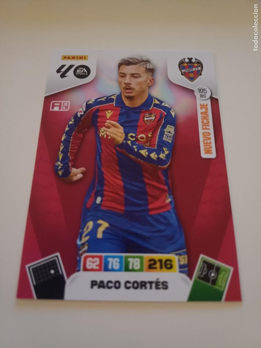 Figurine di Calcio: 195Bis - Paco Cort&eacute;s (Levante) Nuevo Fichaje