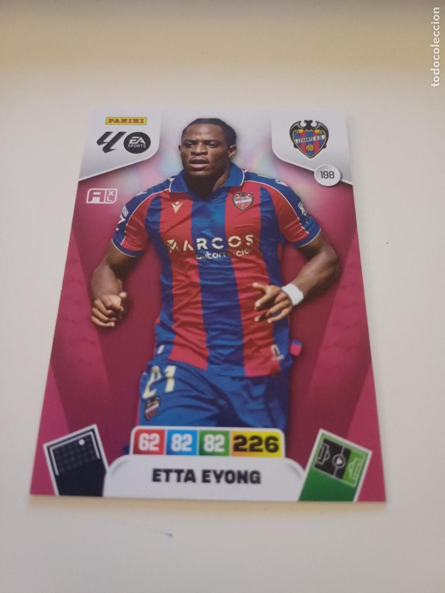 Football Stickers: 198 - Etta Eyong - Levante Ud