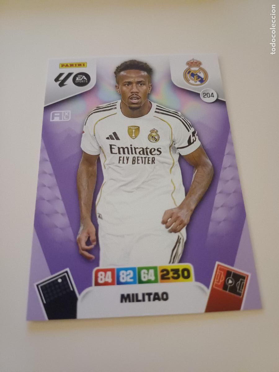 Football Stickers: 204 - Militao - Real Madrid