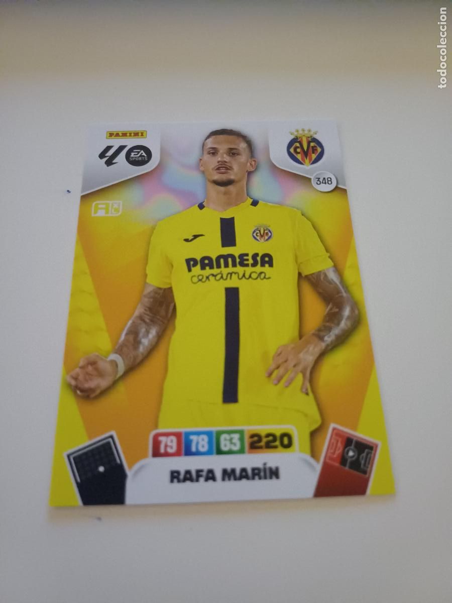 Football Stickers: 348 - Rafa Mar&iacute;n - Villarreal Cf
