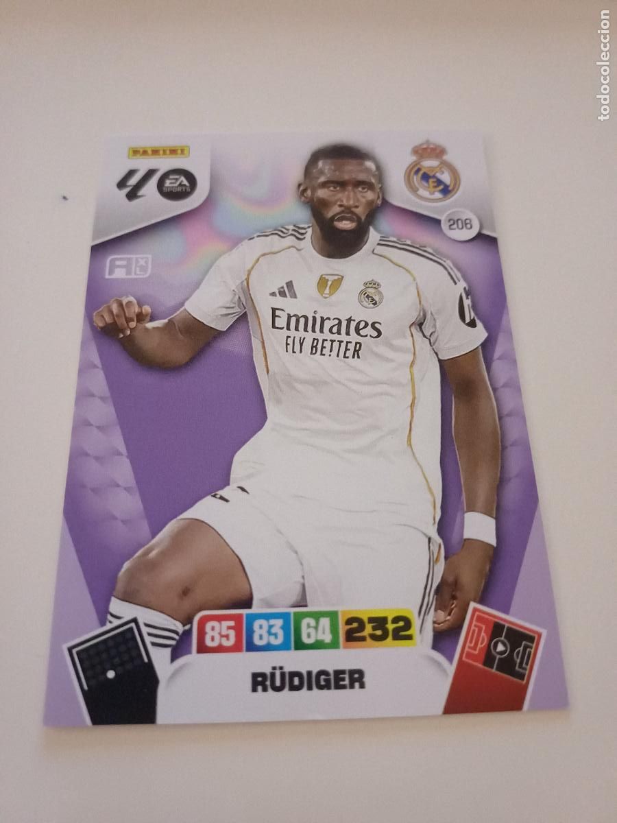 Cartes &agrave; collectionner de Football: 206 - R&uuml;diger - Real Madrid