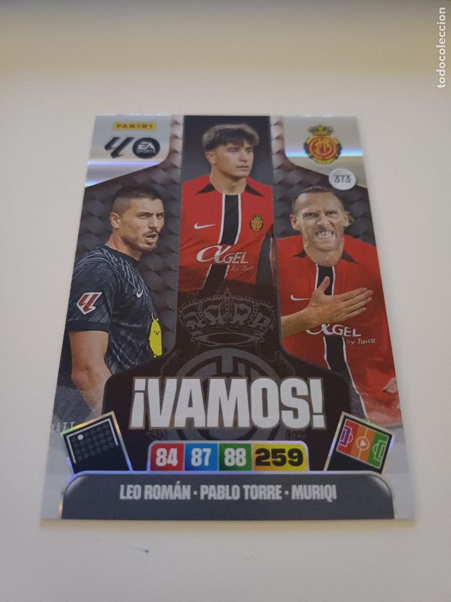 Cartes &agrave; collectionner de Football: 373 - Rcd Mallorca (Leo Rom&aacute;n, Pablo Torre, Muriqi)
