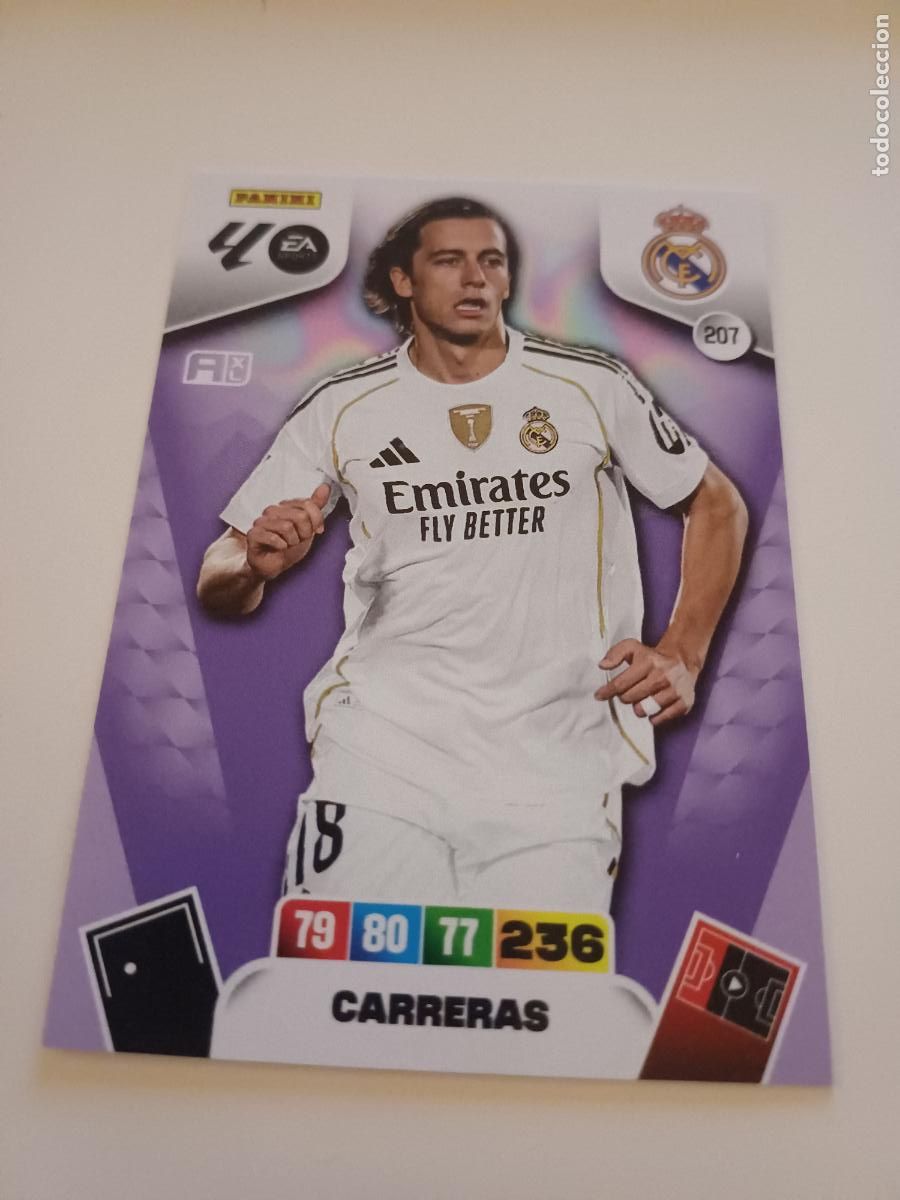 Cartes &agrave; collectionner de Football: 207 - Carreras - Real Madrid