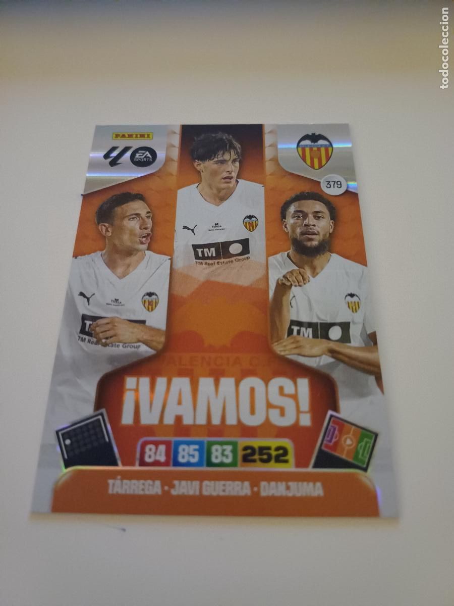 Cartes &agrave; collectionner de Football: 379 - Valencia Cf (T&aacute;rrega, Javi Guerra, Danjuma)