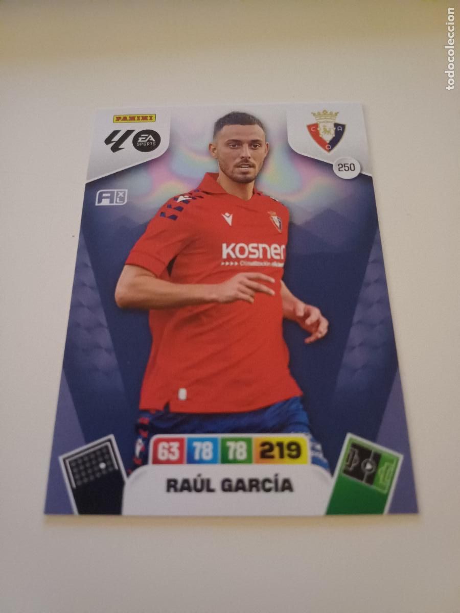 Football Stickers: 250 - Ra&uacute;l Garc&iacute;a - Ca Osasuna