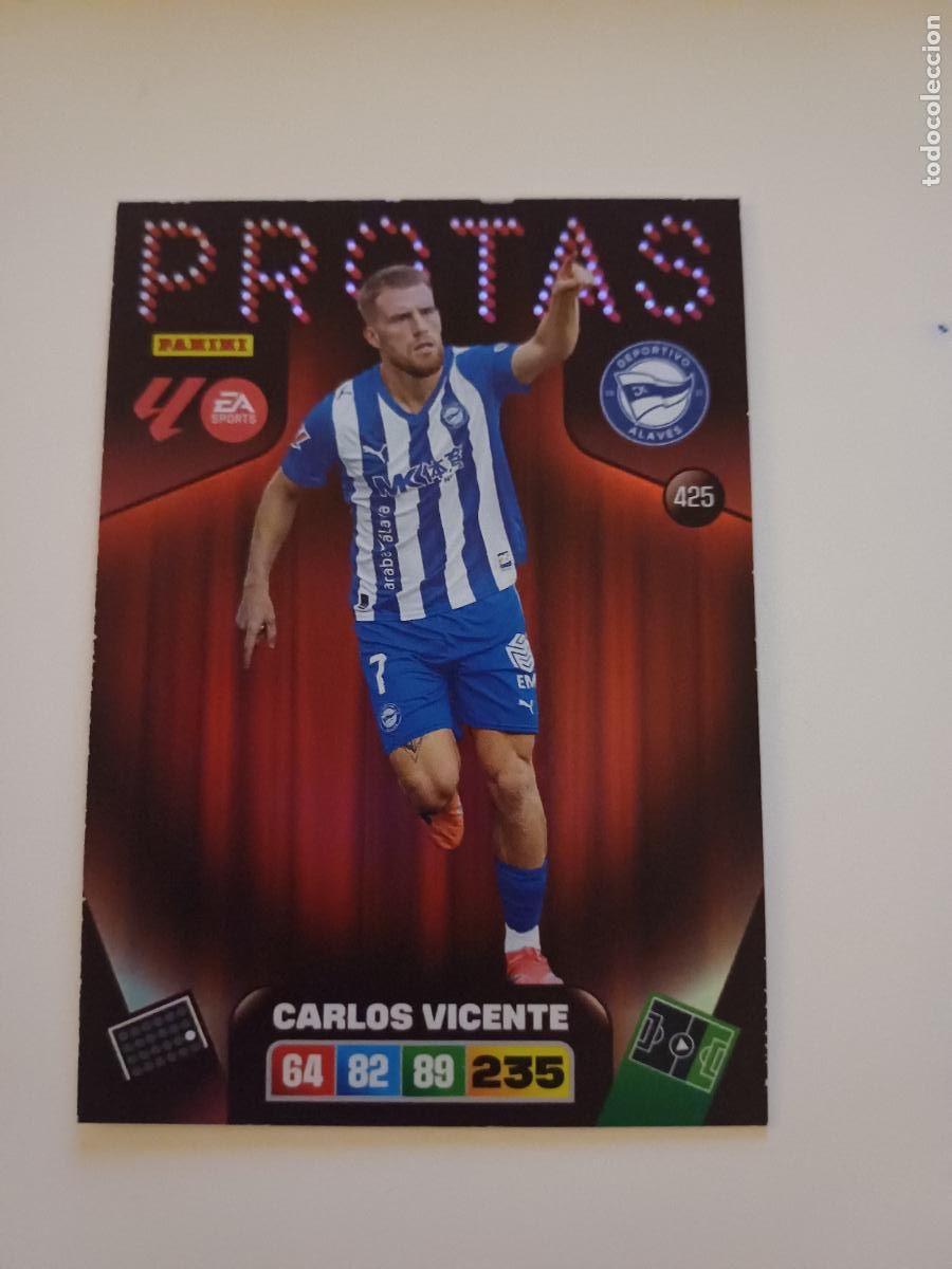 Football Stickers: 425 - Carlos Vicente (D. Alav&eacute;s)