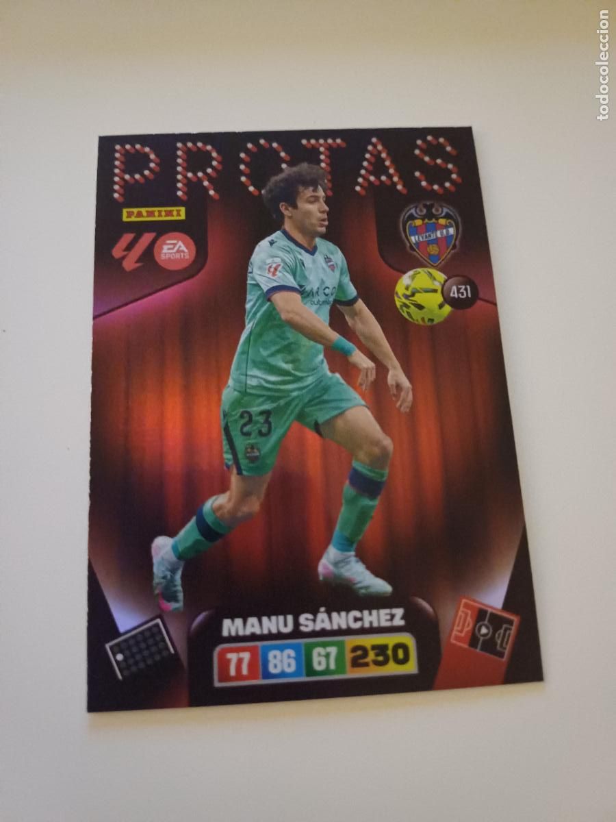 Football Stickers: 431 - Manu S&aacute;nchez (Levante Ud)