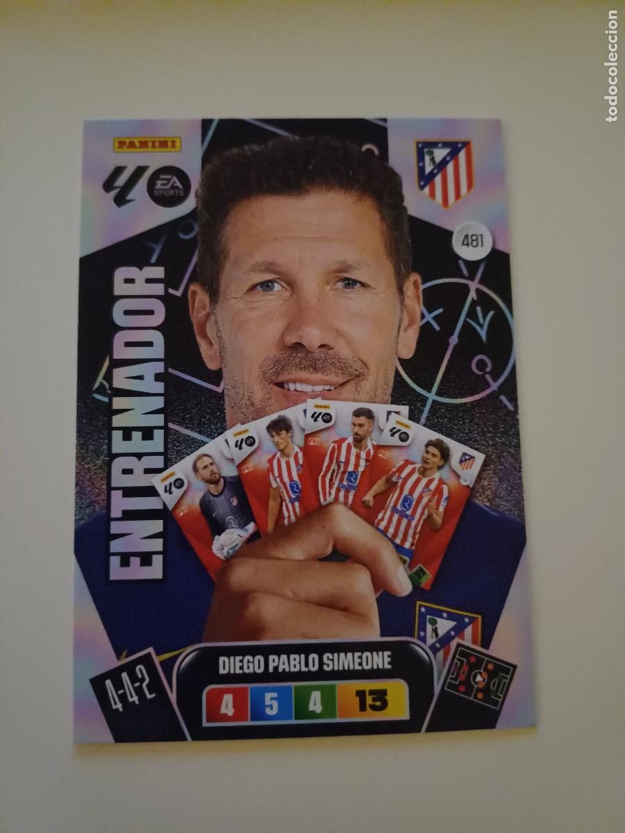 Football Stickers: 481 - Diego Pablo Simeone (Atl&eacute;tico de Madrid)