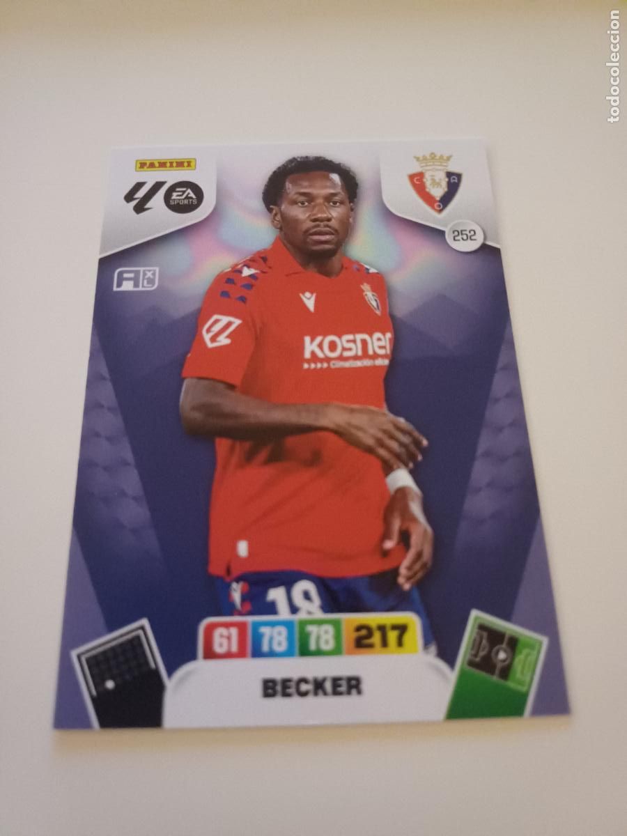 Football Stickers: 252 - Becker - Ca Osasuna