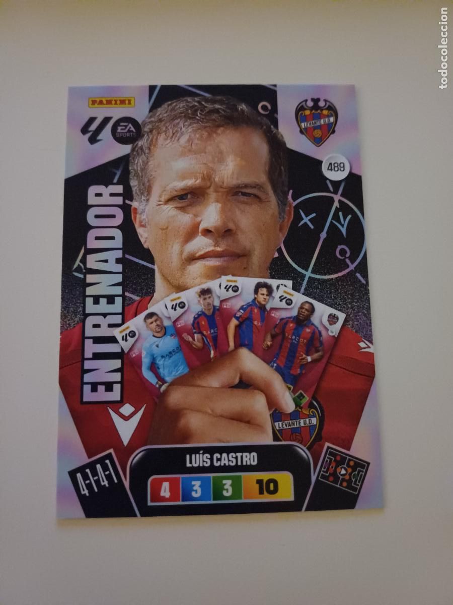 Football Stickers: 489 - Lu&iacute;s Castro (Levante UD)