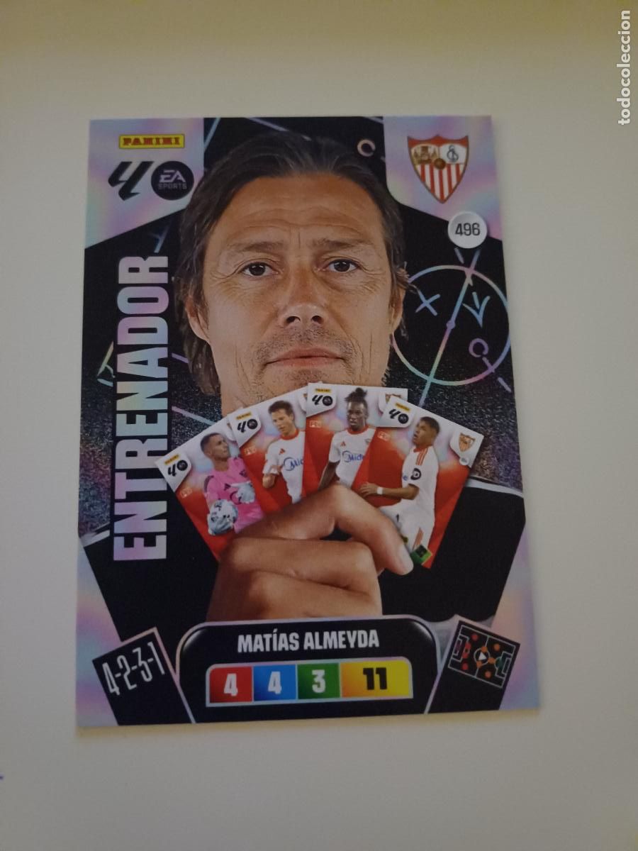 Fu&szlig;ball-Sticker: 496 - Mat&iacute;as Almeyda (Sevilla FC)
