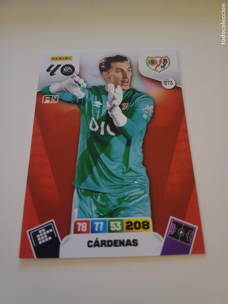 Football Stickers: 273 - C&aacute;rdenas - Rayo Vallecano