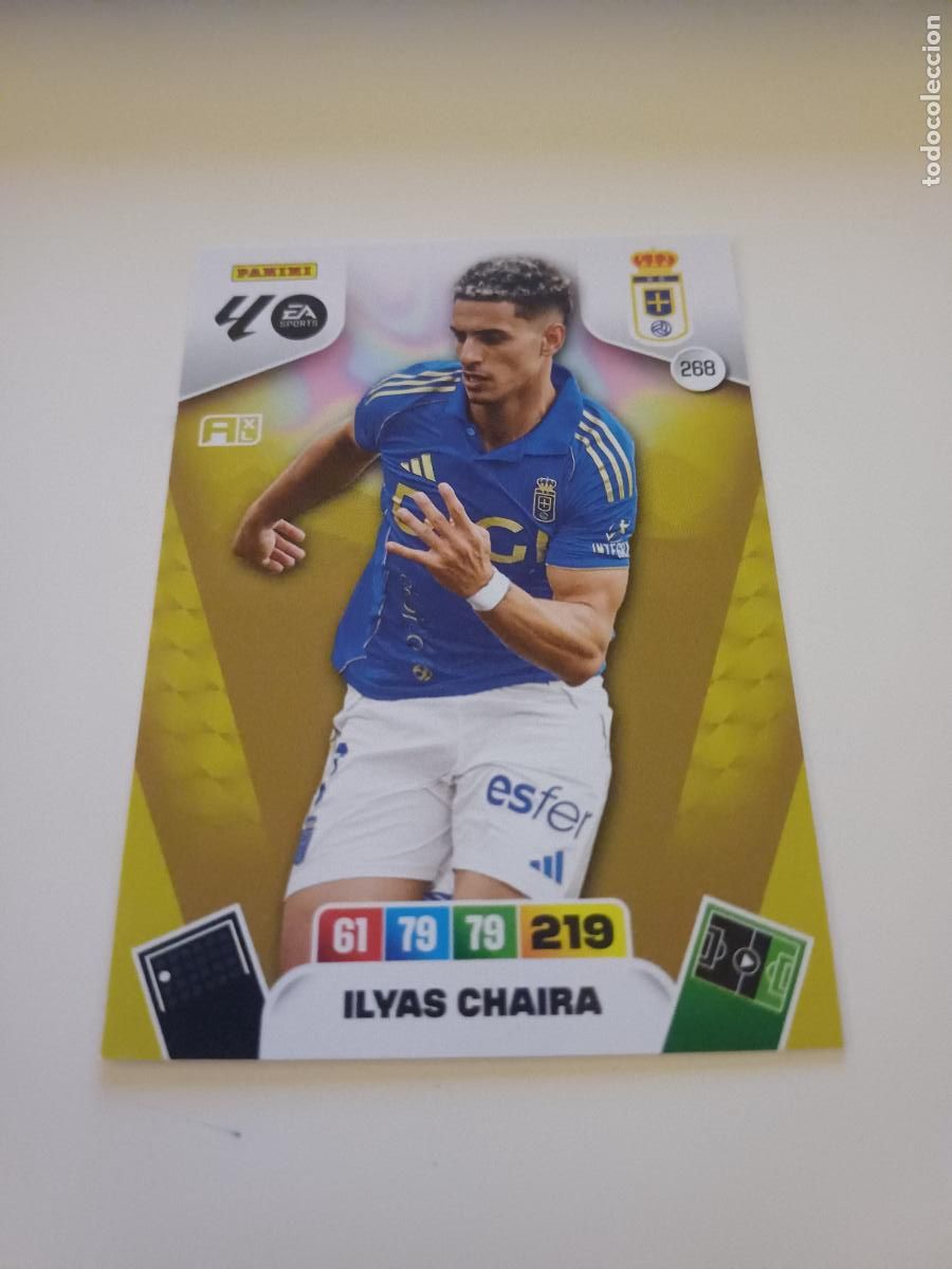 Football Stickers: 268 - Ilyas Chaira - Real Oviedo