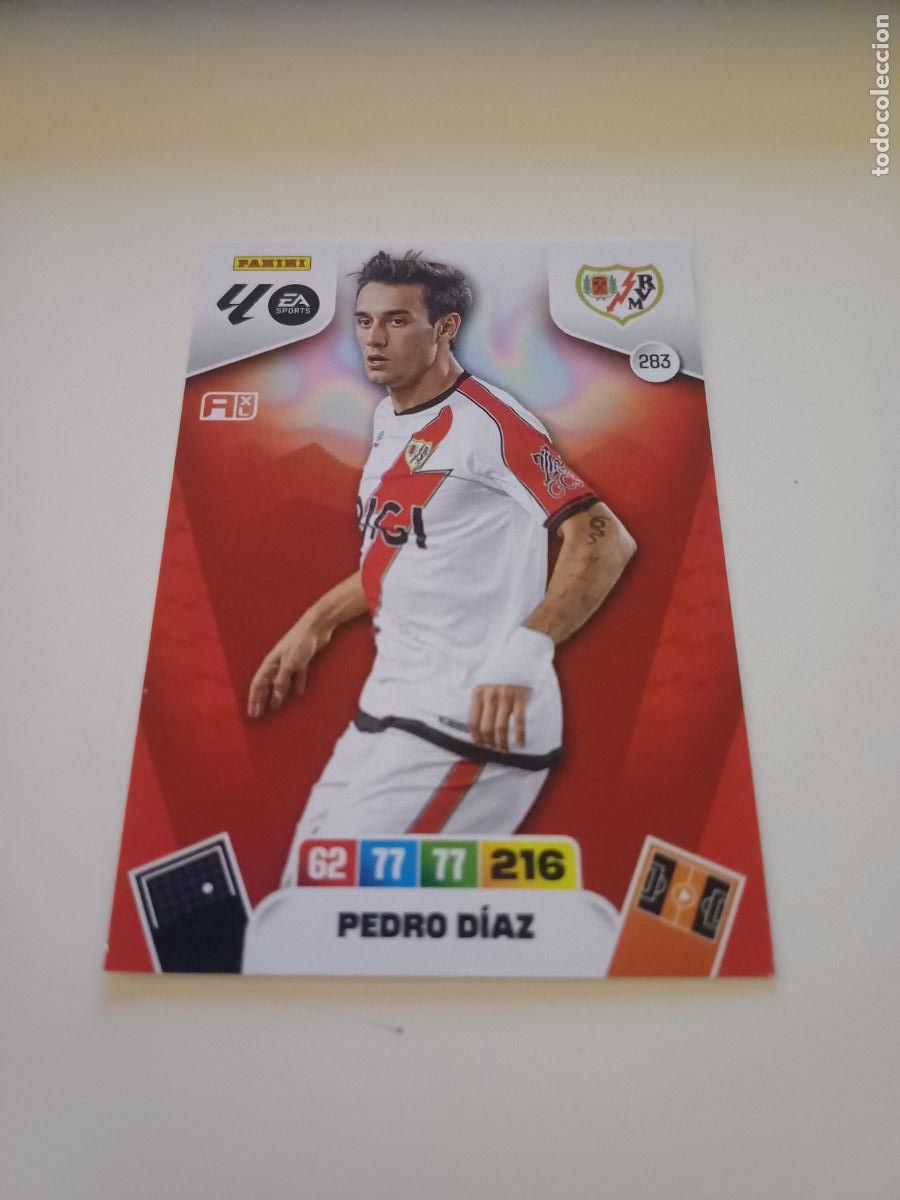 Football Stickers: 283 - Pedro D&iacute;az - Rayo Vallecano