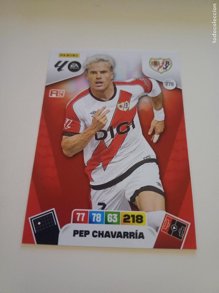 Football Stickers: 278 - Pep Chavarr&iacute;a - Rayo Vallecano